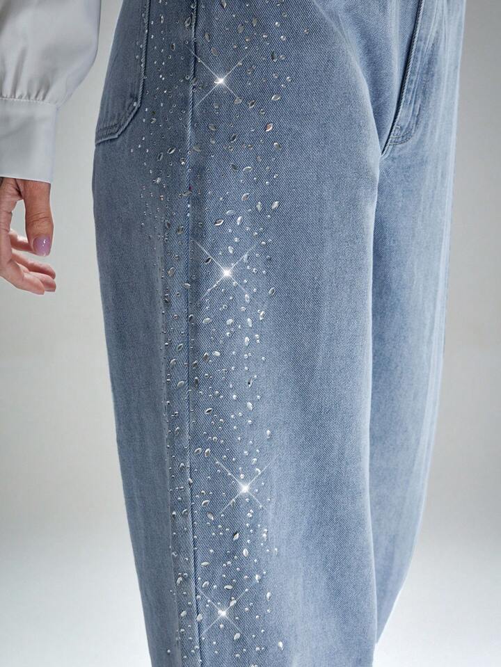Gigi - Rhinestone Embellished Jeans
