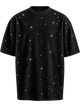 Midnight Rhinestone Unisex Oversized T-Shirt