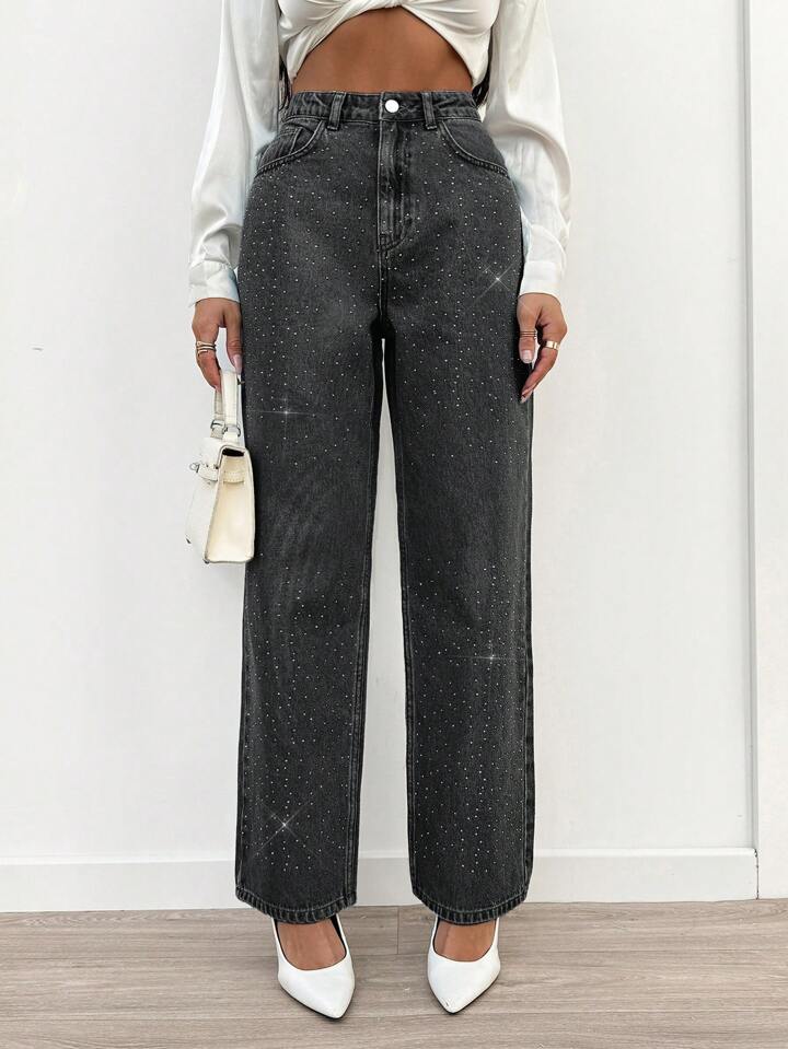 Women’s Black Party Jeans - Image 1