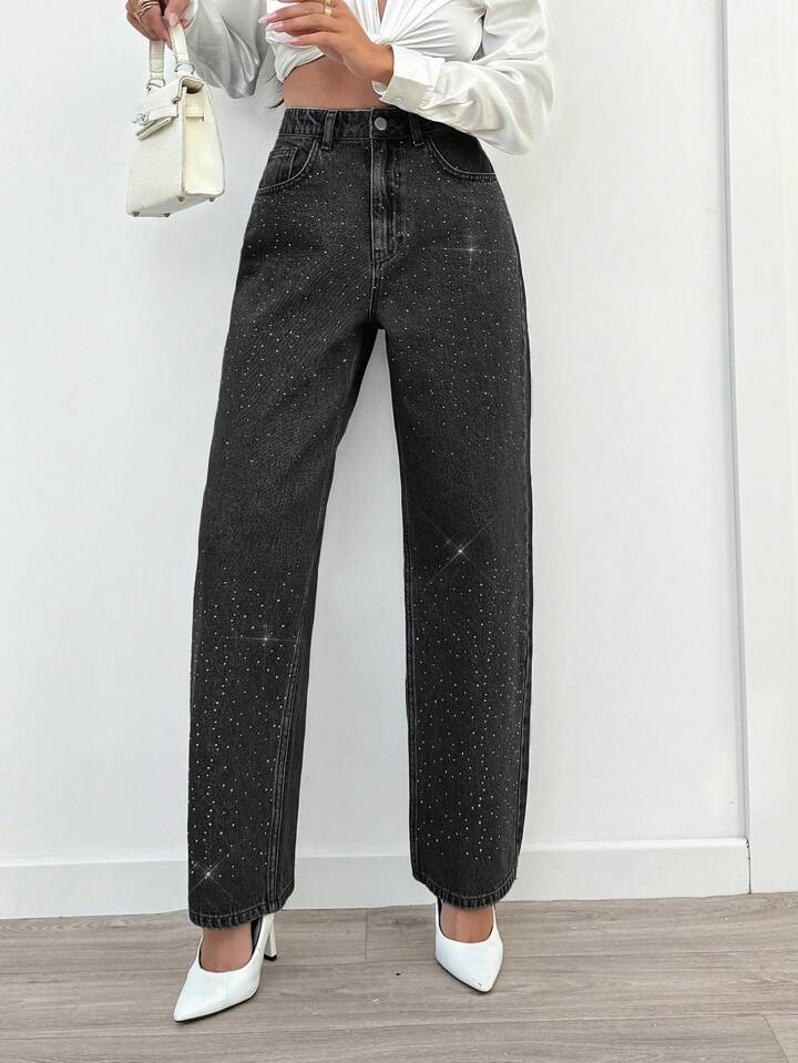 Women’s Black Party Jeans - Image 3
