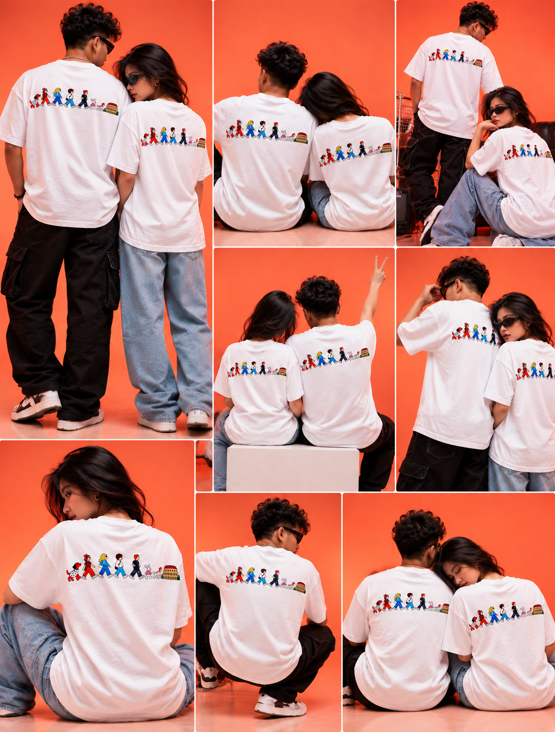 Travel Story Graphic Oversized T-Shirt - White - Image 12