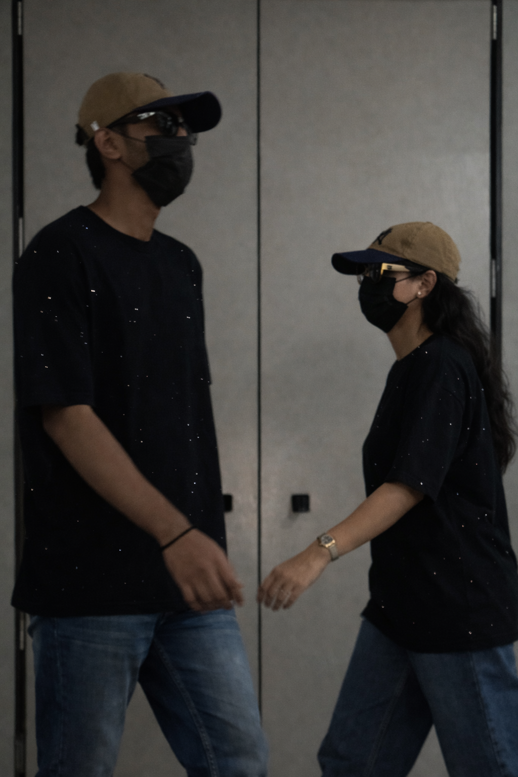 Midnight Rhinestone Unisex Oversized T-Shirt