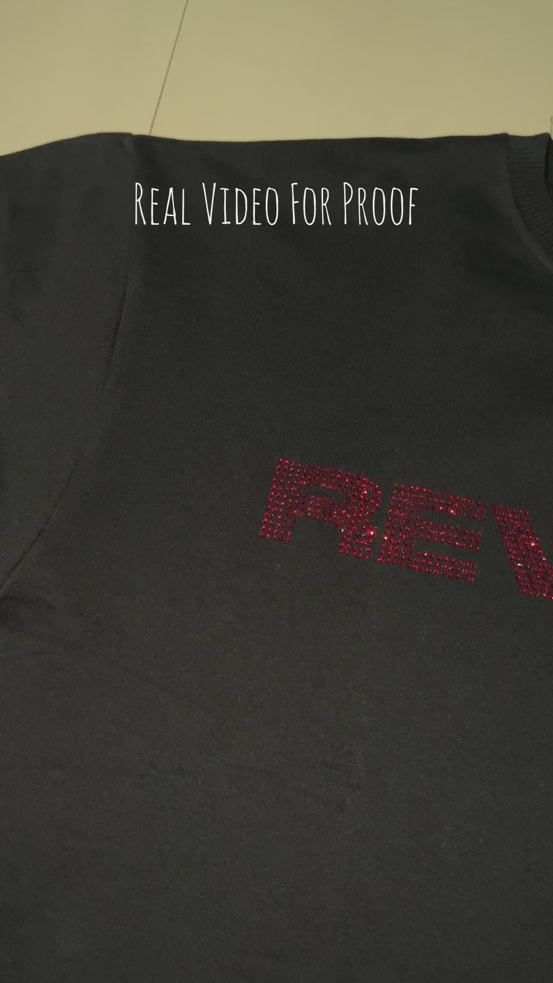REVENGE - Rhinestone Oversized Unisex T-Shirt